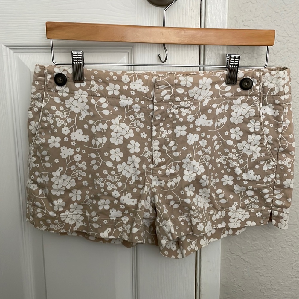 Gap Print Shorts with Button Detail